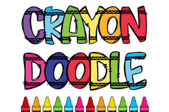 Download Back to School Crayon Alphabet Doodle - School Collection