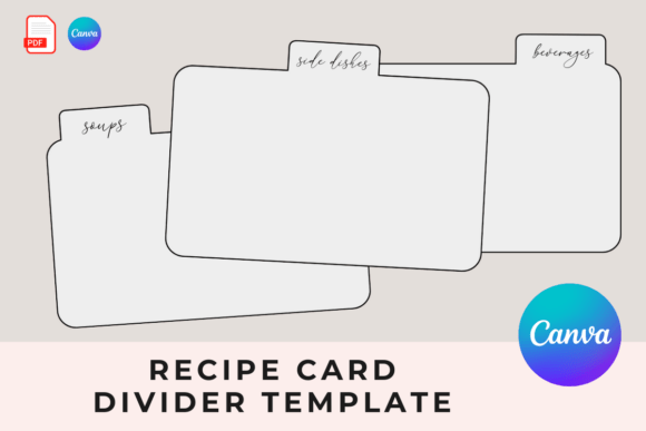 Download Canva Recipe Card Divider Template - Card Collection